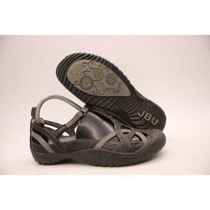 JBU Current black Faux Leather Sandals Mary Janes Shoes Women’s Size 7.5